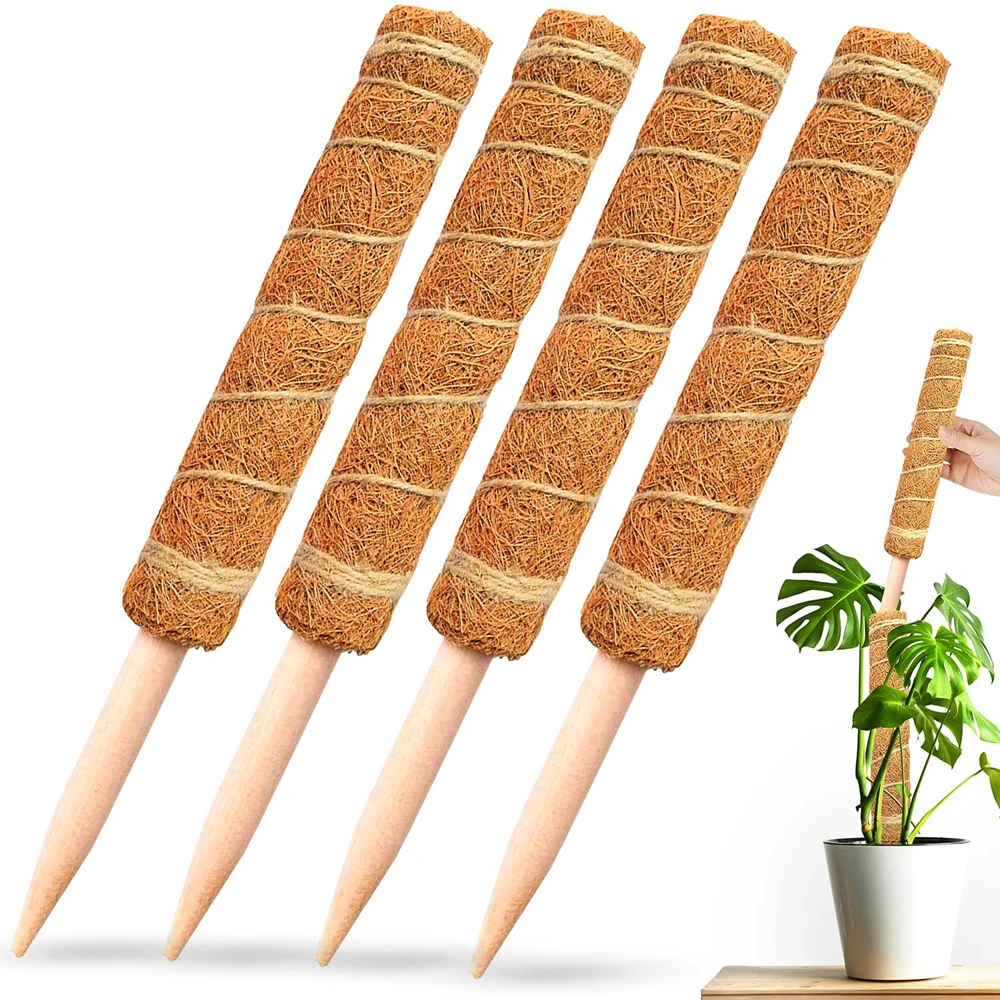

Coco Plant Pole for Climbing Indoor Potted Plants Moss Pole for Plants Train Monstera Philodendron Pothos Creeper Plants Grow