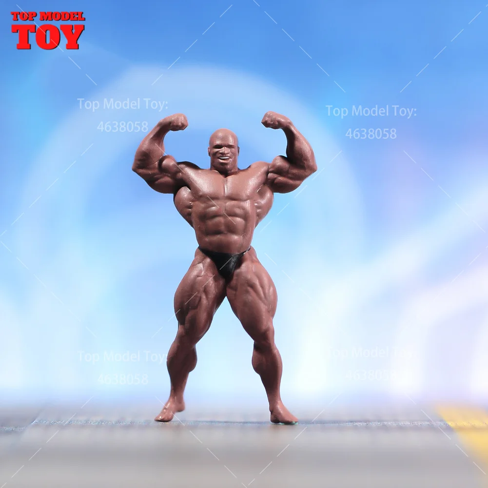 Окрашенные миниатюры 1/18 1/24 1/64 1/43 1/87 улыбающийся Африканский мышечный человек