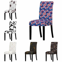 3d digital printing home kitchen elastic chair cover hotel dining chairs hotel banquet accessories office chair slipcover