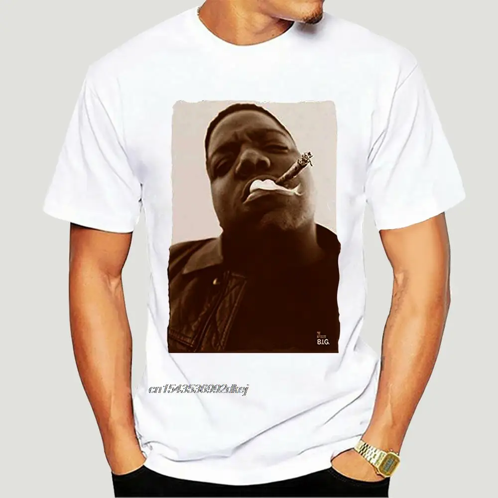 Пресловутый Б.И.Г. Черная мужская футболка Biggie Smalls рэперская в стиле хип-хоп