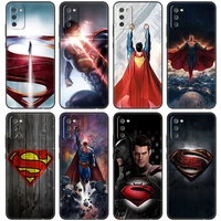 hero superman black case for samsung galaxy a11 a10s a20s a20e a30 a40 a41 a03s a02s a01 a03 core a6 a7 a8 2018 a5 2017 cover