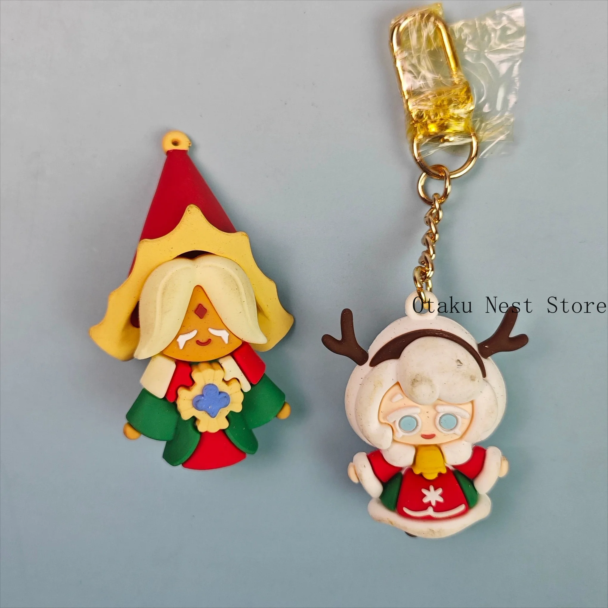 Фото Оригинальный брелок-фигурка Anime Cookie Run: Kingdom Pure Vanilla Cookie Tiramisu Cookie Kawaii, подвеска для сумки, подарок на день рождения №1