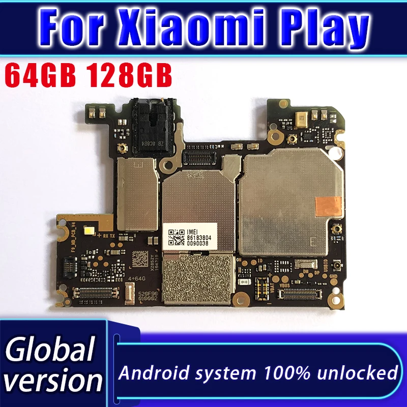 Оригинальная разблокированная материнская плата для Xiaomi Play Mi официальная версия