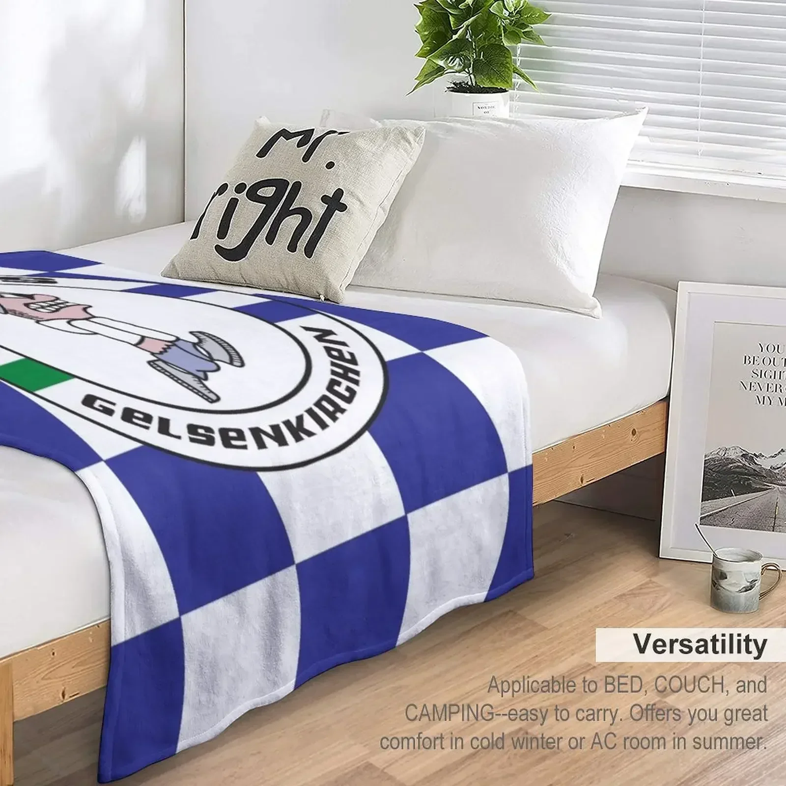 Одеяло Ultras Gelsenkirchen Throw Blanket Thins Персонализированные подарочные одеяла