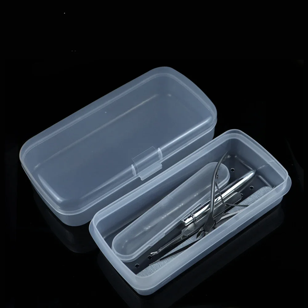 Квадратный инструмент для дизайна ногтей двойной пыленепроницаемый пинцет