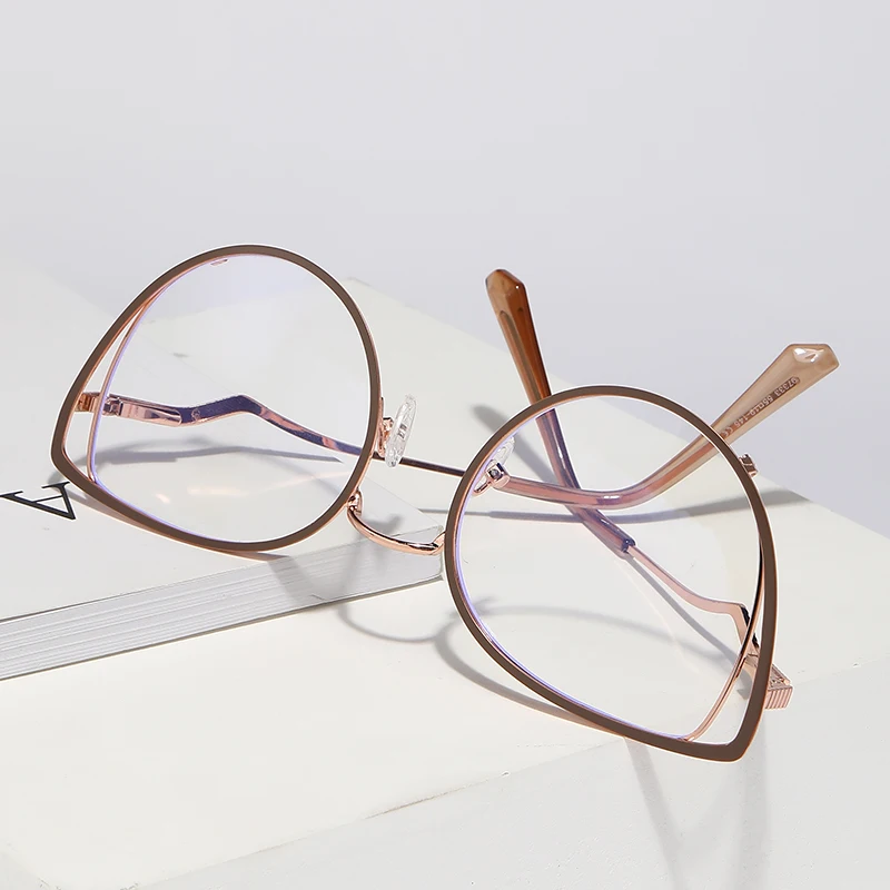 Оправа для очков с защитой от синего света женские очки кошачий глаз брендовые