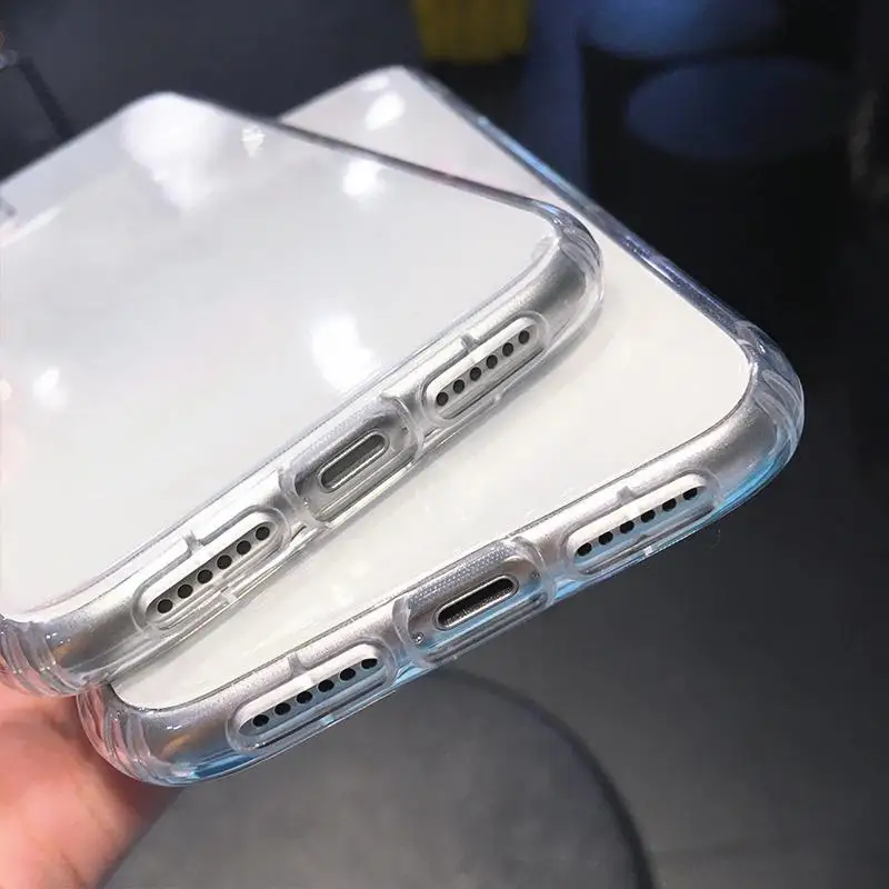 Модный прозрачный чехол с роботом медведем для iPhone 11 Max Pro Plus 6 6s X Xr Xs 8 7 7P 12 13 Mini SE 2020