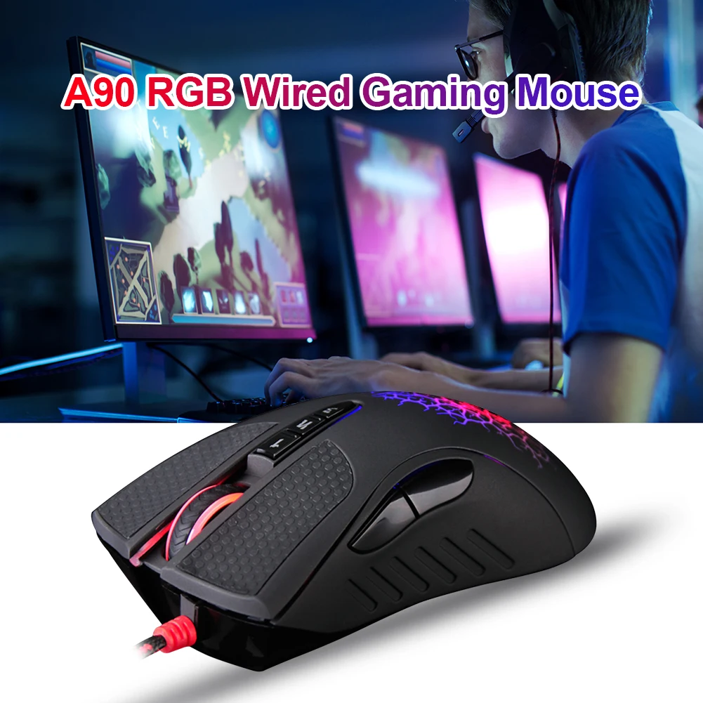 

Bloody A70/A90 Gaming Mouse 4000/6000DPI USB Optical Gaming Mouse Colorful Glare Wired Mice Professional Gamer Mouce For Gamer