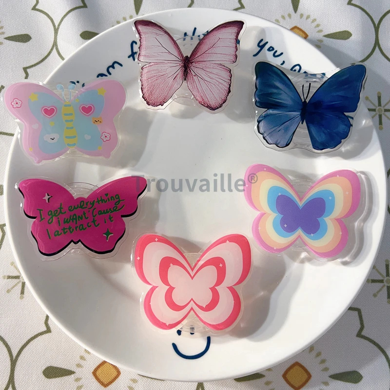 Держатель-подставка для телефона в виде бабочки на палец