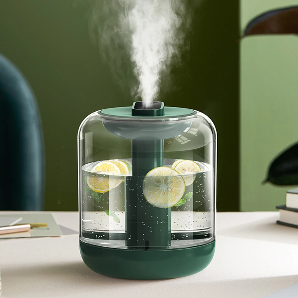 

260ml Air Humidifier Low noise Bedroom Mist Maker Misting Fogger Office Household Car Green