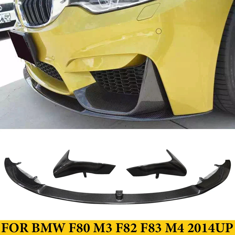 Передний бампер из углеродного волокна для BMW F80 M3 F82 F83 M4 2014UP спойлер и передние