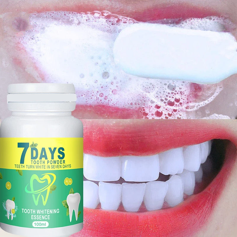 120ml Tooth Whitening Tooth Powder , Remove Smoke Stains, Coffee Stains, Tea Stains, Freshen Bad Breath, Oral Hygiene