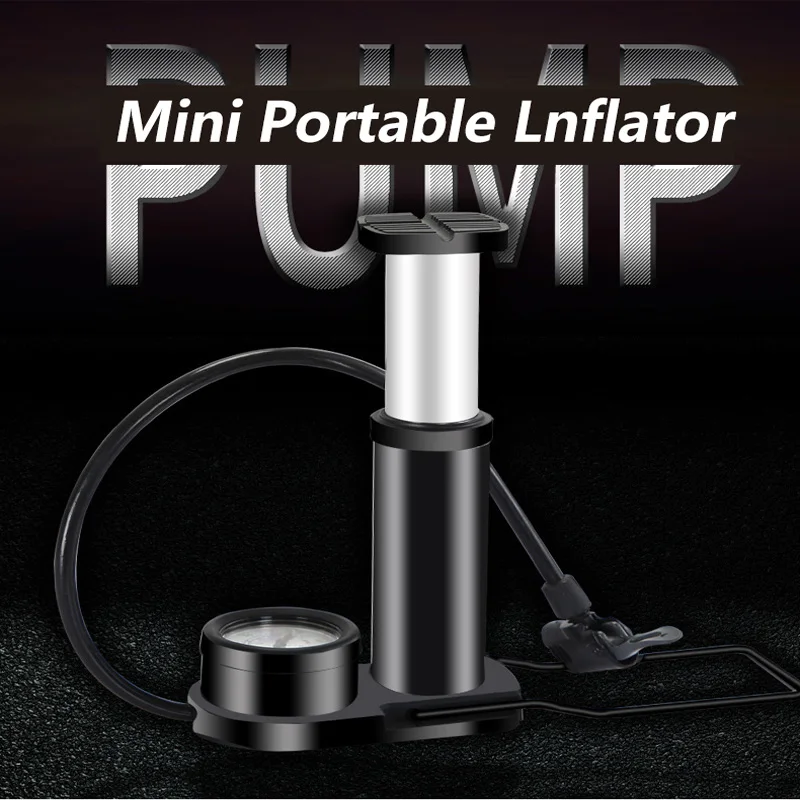 

Bicycle Pump With 160PSI Gauge Aluminum Alloy Foot Pedal Inflator External Hose Bike Tire Air Pump For Electric Bike Motorcycle