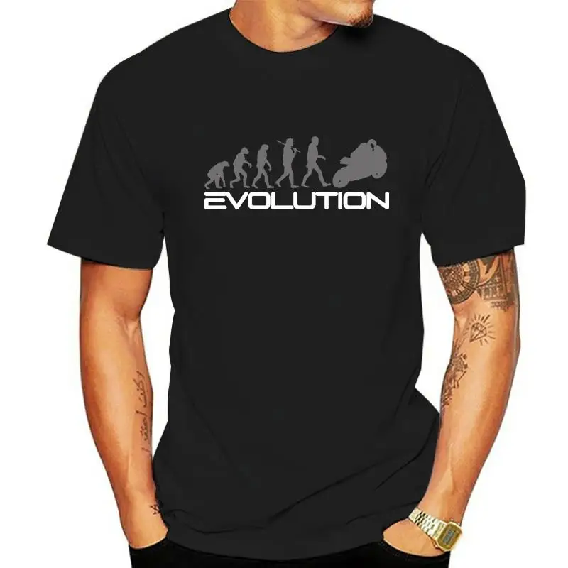 Мужская хлопковая брендовая футболка EVOLUTION De Motero Camiseta - SUPERMOTO MOTO Regalo Para Padre