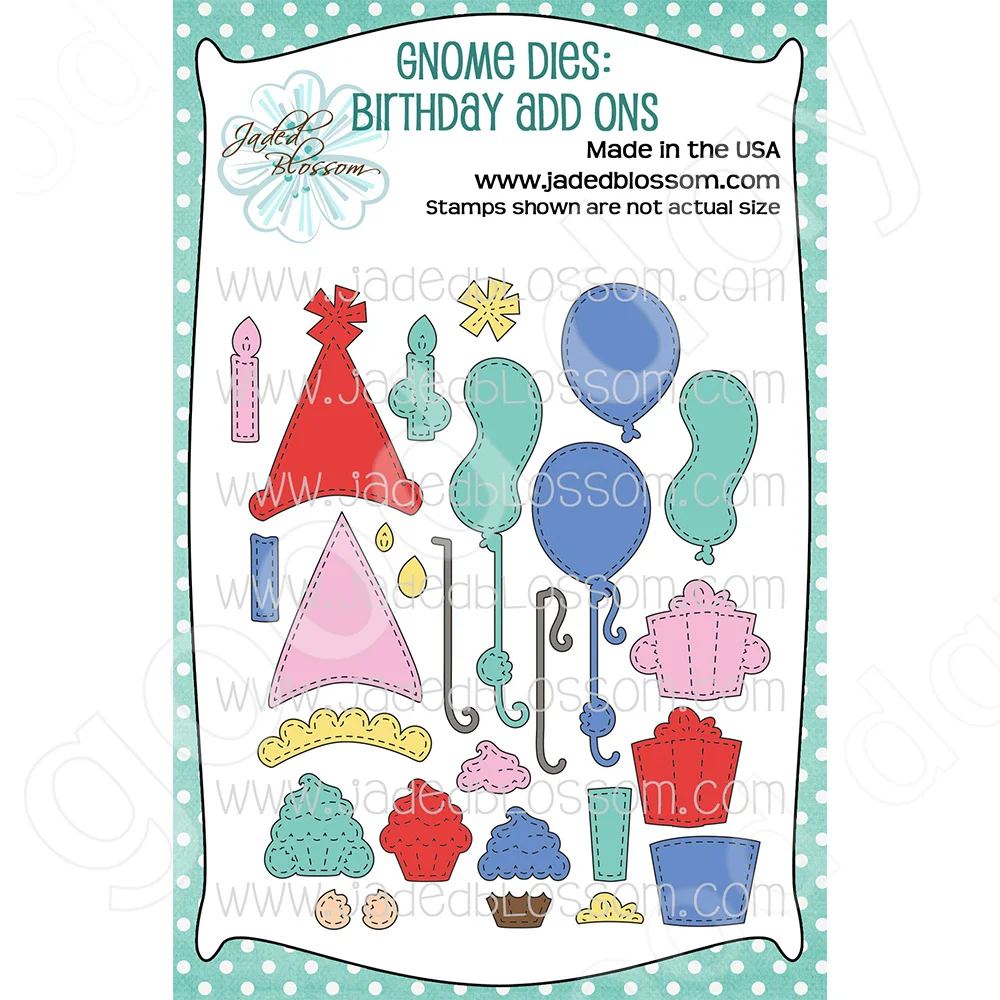 

2022 Arrival New Birthday Add Ons Metal Cutting Dies Scrapbook Diary Decoration Embossing Template Diy greeting Card Handmade