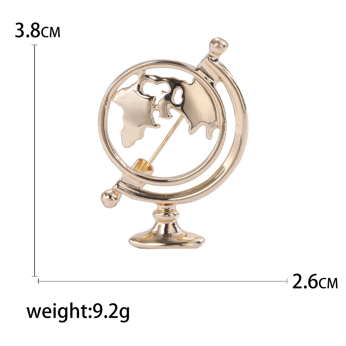 Брошь в форме глобуса цвет ассортименте