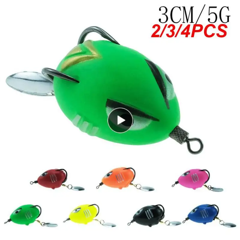 

2/3/4PCS Silicone Shad Fishing Lures Frog Type Topwater Lure Catfish Tackle Frog Soft Baits Jigging Wobblers Soft Bait