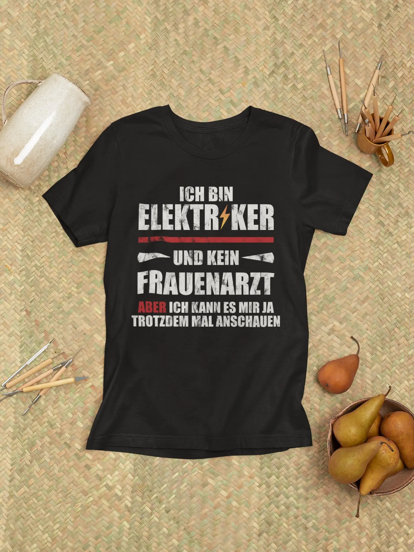 Футболка для электрика я и не гинеколог Забавный визуальный стиль него