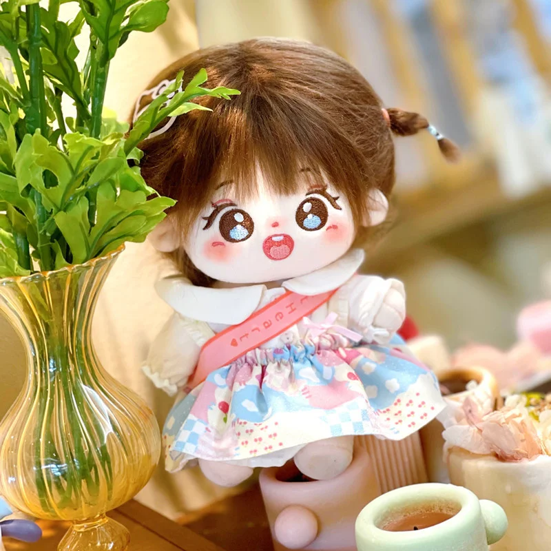 

No Clothes 20cm Kawaii Plush Doll Cute Face DIY 20cm Plush Human Doll Figure Baby Doll Toys Kids Gifts