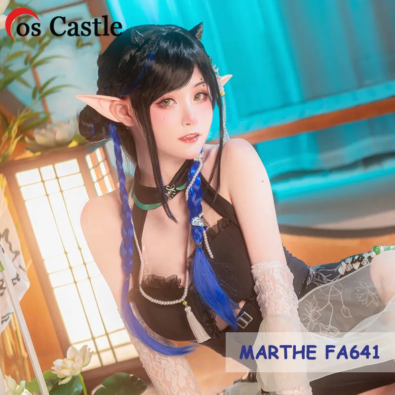 

cos castle Game Arknights MARTHE FA641 Cosplay Wig Women Sexy Swimsuit Accessory Female Halloween Carnival Uniforms Tool