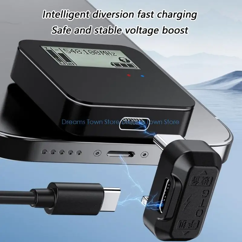 Фото HX6A Высокоскоростной адаптер USB C «мама-папа» OTG USB-разветвитель C, усиленная конструкция из ПВХ №5