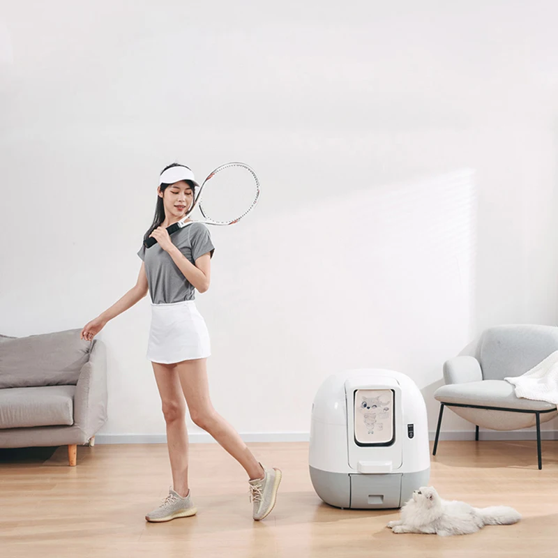 

Контейнер для кошачьего туалета BG50CB, самоочищающийся большой автоматический кошачий наполнитель, товары для домашних животных