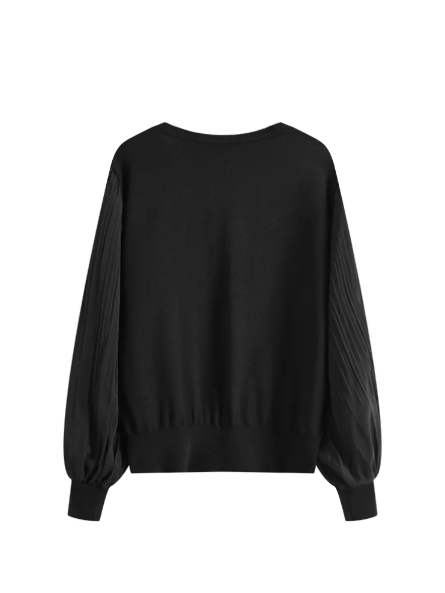 Plus Size Cara Club Plus size Long sleeve Knit Women 2024 Autumn Fat Sister mm Belly Covering Slimming Chic Top