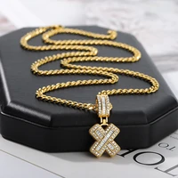 carlidana hiphop punk stainless steel cuban chain letter pendant necklace name initial long chain necklace for women men gift