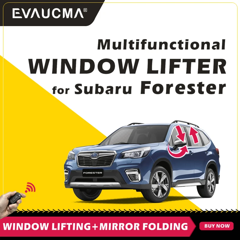 

EVAUCMA Car Automatic Intelligent Close Open + Mirror Folder Kit Module For SUBARU FORESTER Window Lifter Closer Module