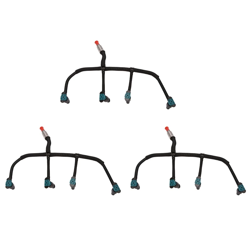 

3X Automobile -Crude Oil Oil Return Pipe Hose Fuel Injector For Land Rover Freelander 2 2.2 TD4 LR051528 LR051528