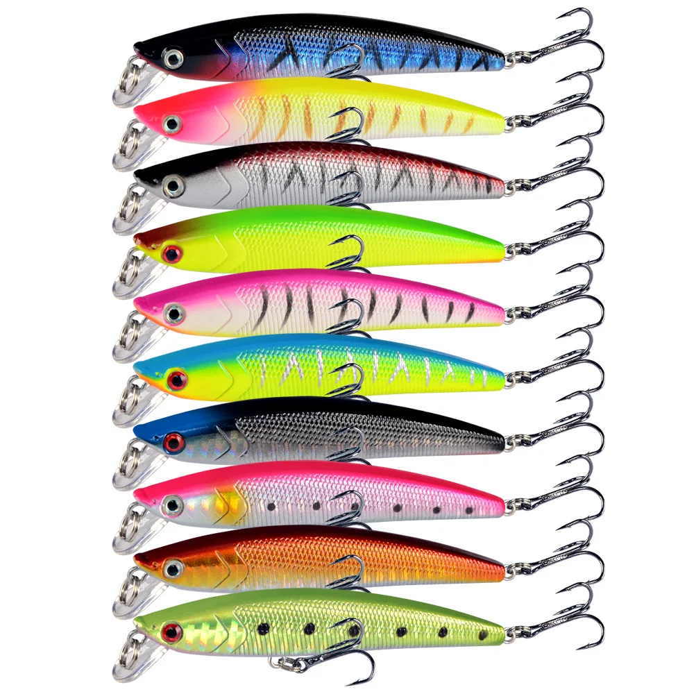 

1 Pcs 8cm 9g Deep Diving Jerkbait Artificial Hard Bait Fishing Wobblers Minnow Lure for Bass Pike Carp Fishing Tackle