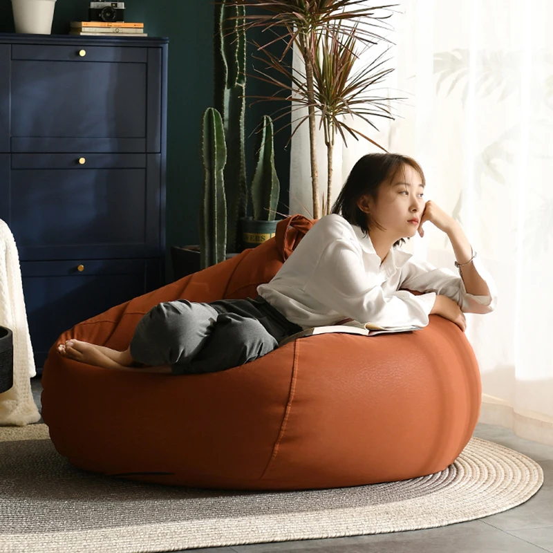 

Напольный кожаный мешок, диван для спальни, одинарный мешок, диван, футон, татами, современная мебель для чтения, балкона, диван, кровати, диван, WSW40XP