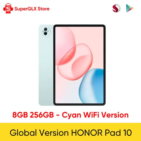 2025 Новый HONOR Pad 10 Глобальная версия 12, 1 дюйма WIFI 2, 5K HONOR Eye Comfort Display 10100 мАч Высокоэнергетический плотный аккумулятор MagicOS 9, 0