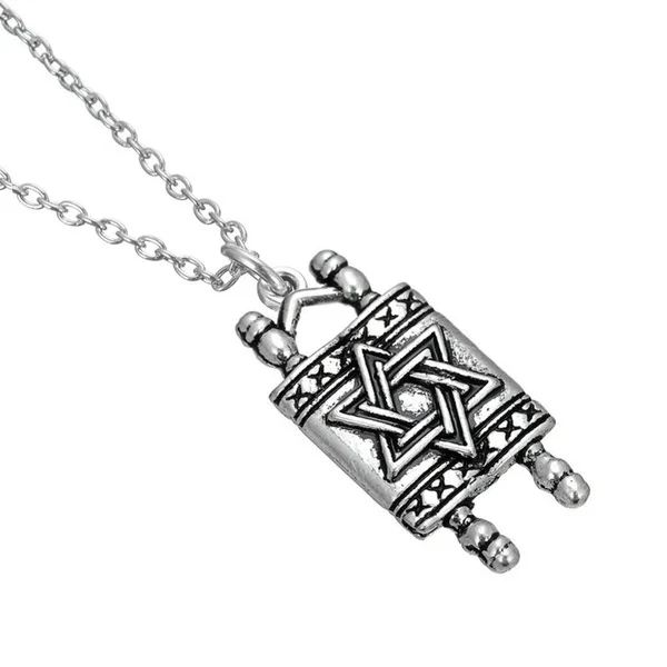 

New Hot Selling Fashion Trend Jewelry Zinc Alloy Electroplating Titanium Steel Double-sided Hexagram Pendant Necklace
