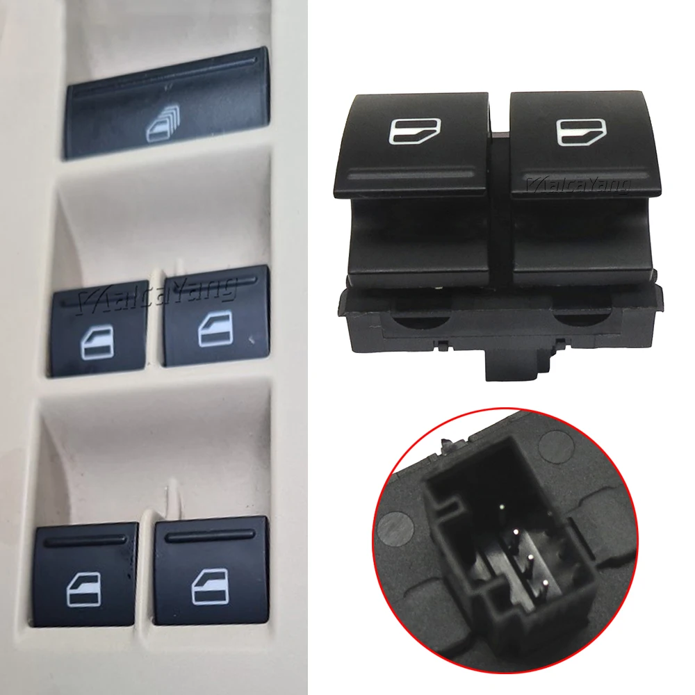 

Electric Window Switch Button Driver Side For VW Golf MK5 Caddy 2K EOS Passat B6 Jetta 2K0959857 1K3959857A Car Accessories