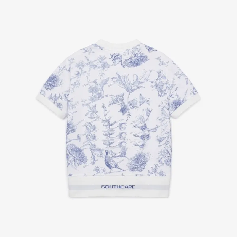 Women's Golf Casual Round Neck Floral Print Short Sleeve Summer Tee Tshirt