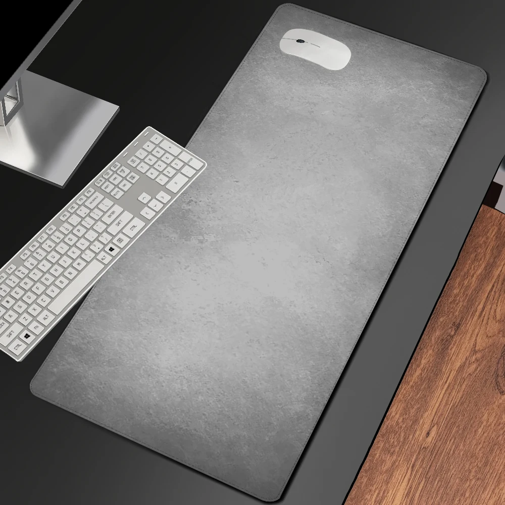 

Gray Desk Mat Mouse Pads Minimalism Mousepad Cost-effective Rubber Home Mats Lock Edge Keyboard Desk Gaming Pad Switch Pad Rug