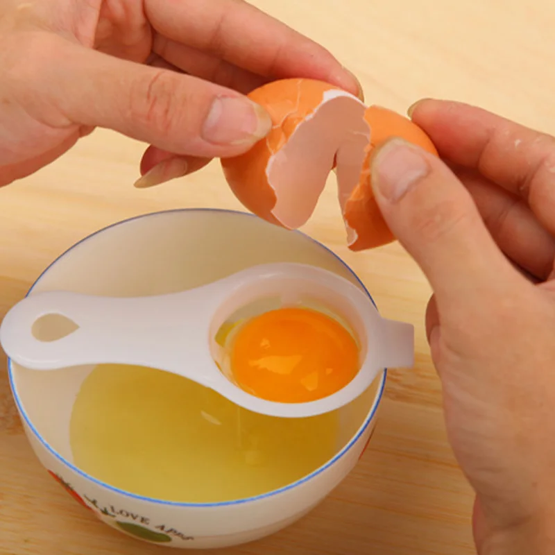 

Egg Scoop Strainer Egg Separator Kitchen Baking Egg Yolk Protein Separator kitchen accessories Plastic Household Eggs Tool