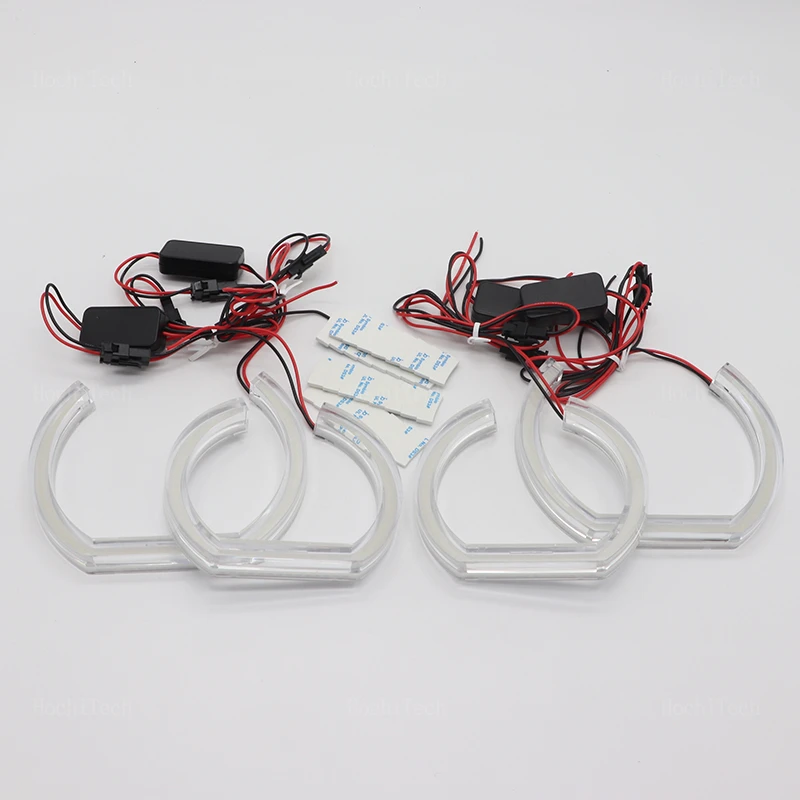 Dtm Led Halo Rings Drl Angel Eyes Kit Для Bmw E38 E39 E60 E53 E46 E90 E91 E92 E93 E81 E82 Модификация Автомобильных Фар