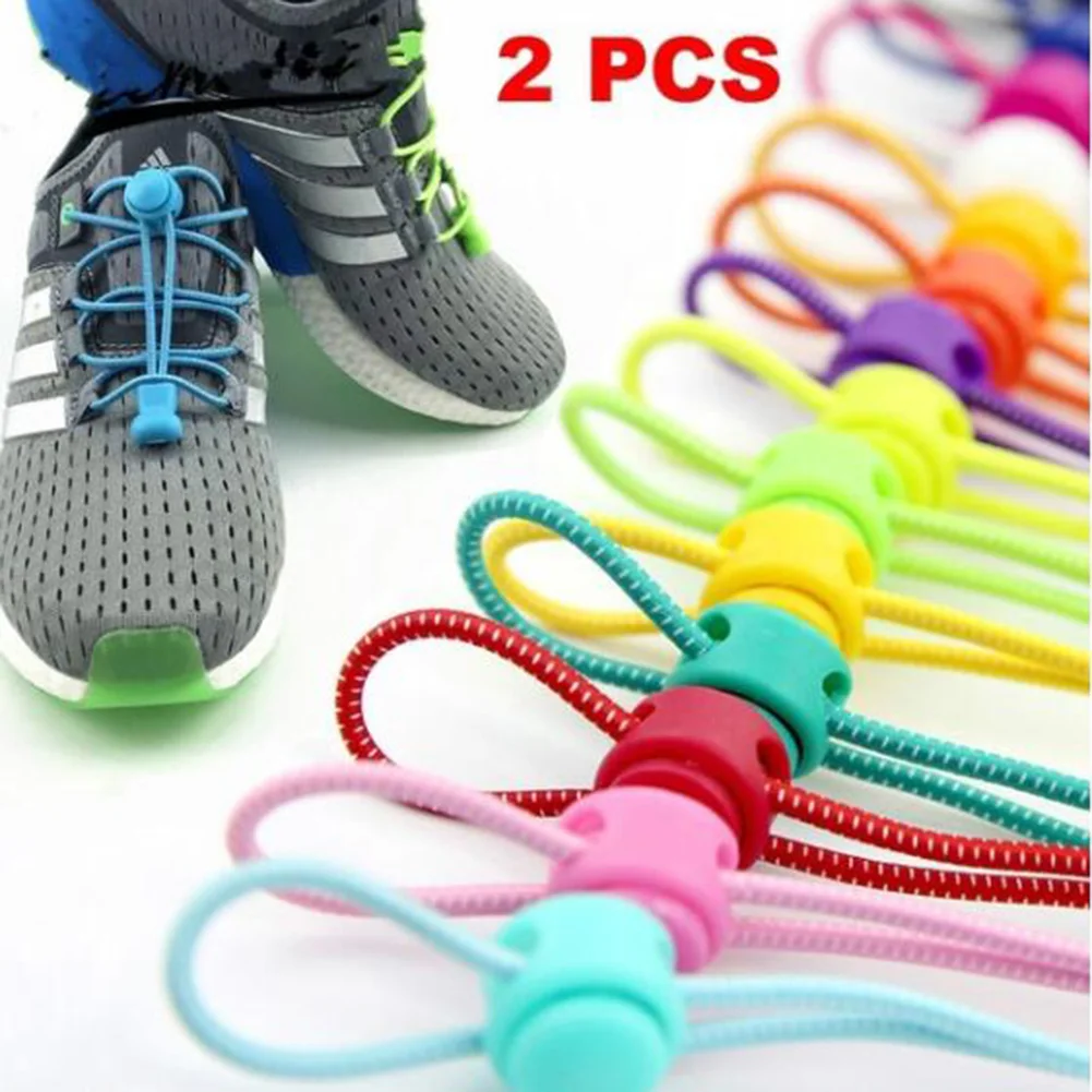 

Round Elastic Shoelaces Suitable For Various Shoe Accessories No Tie Shoelace Fixed Stretching Locking Lazy Laces 1 Pair