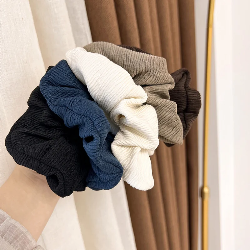 

Autumn Winter Soft Elastic Hair Ropes Scrunchies Rubber Bands Sweet Versatile Ponytail Hair Ring for Girls Hair Accessories