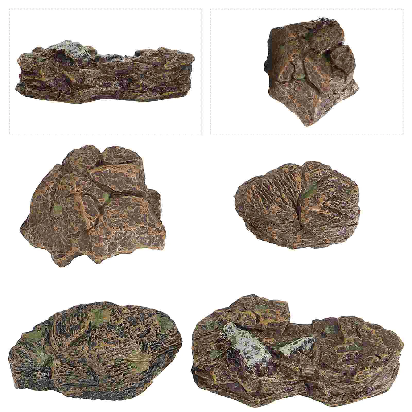 

4pcs Fairy Garden Crafts Micro Landscape Stone Ornaments Sand Table Scene Decor