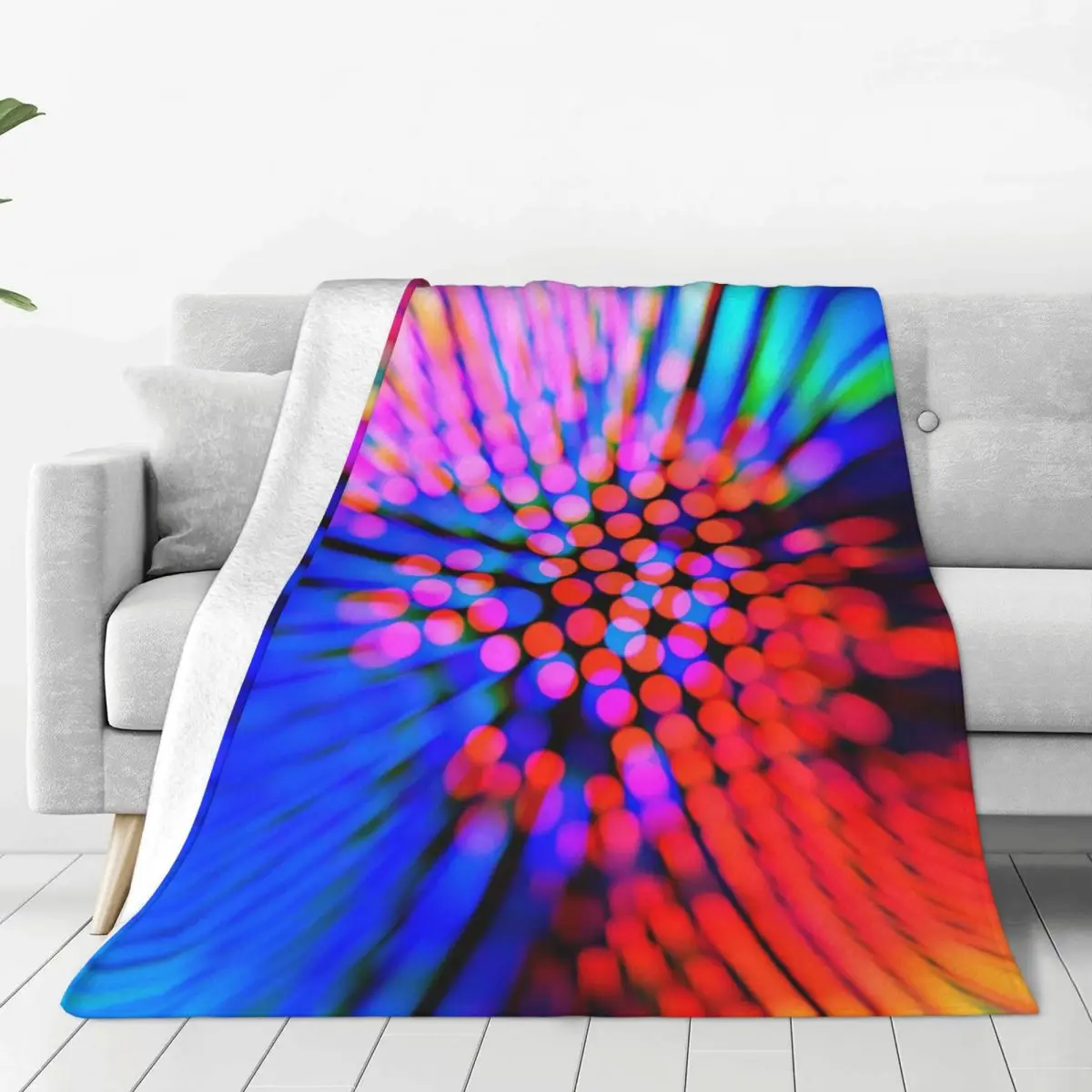 

Abstract Image Soft Fleece Throw Blanket Warm and Cozy for All Seasons Comfy Microfiber Blanket for Couch Sofa Bed 40"x30"
