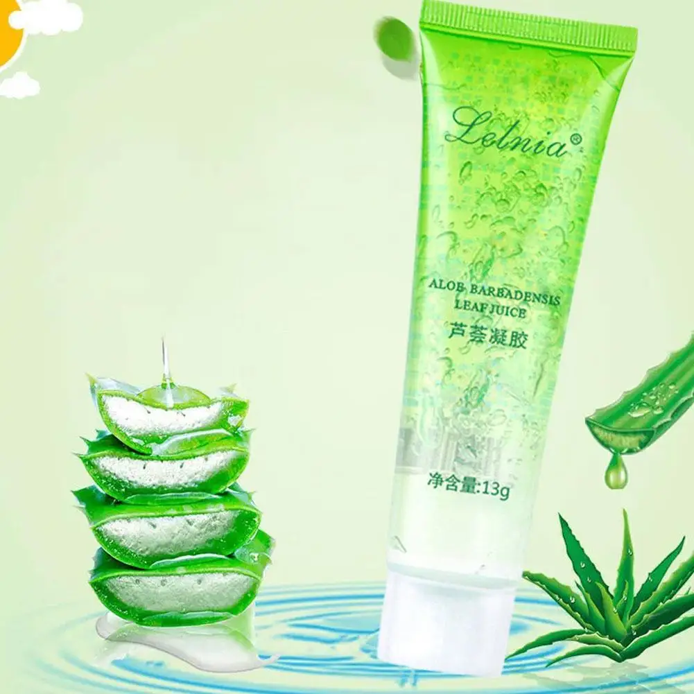 

13g Natural Aloe Gel Natural Moisturizing Removal Acne Sun Repair Skin Aloe Gel Cream Sleeping Mask Soothing Face Skin Care