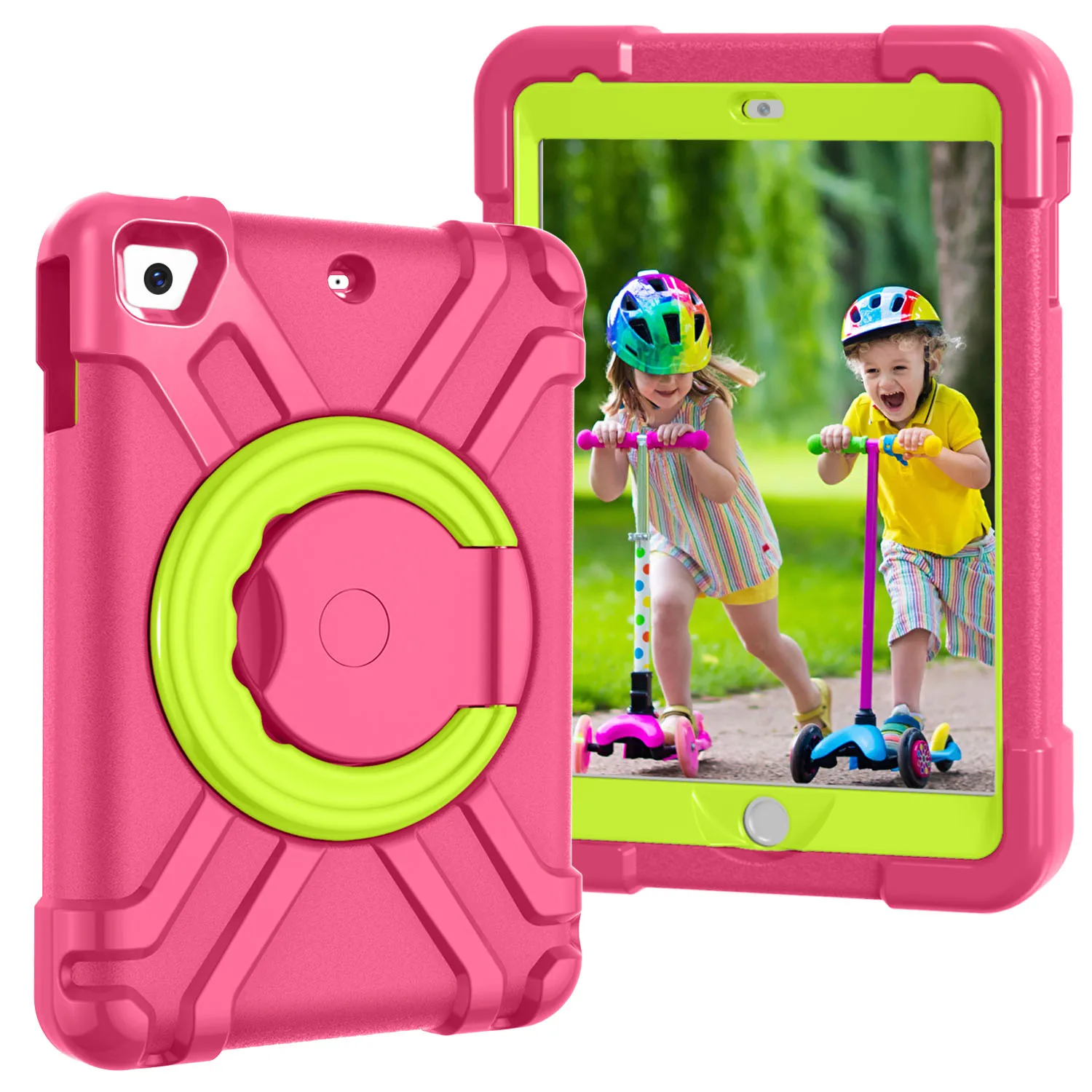 

Case For iPad Mini3 Mini2 1 hand-held Shock Proof full body cover Handle stand Case for Apple iPad Mini 1 2 3 Tablet A1599 A1600