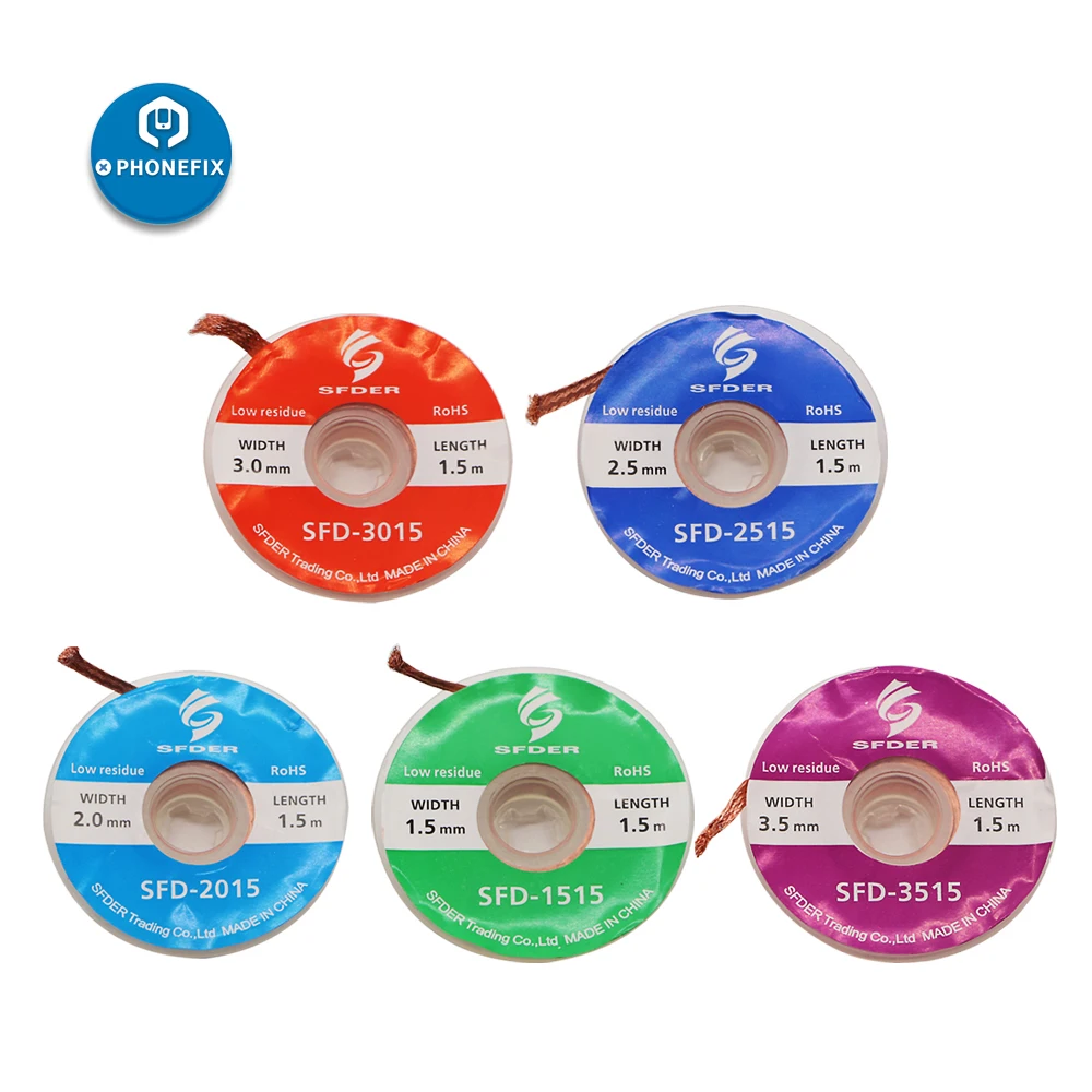 Оплетка для распайки с Флюсом припой Φ провод из чистой меди BGA вспомогательное