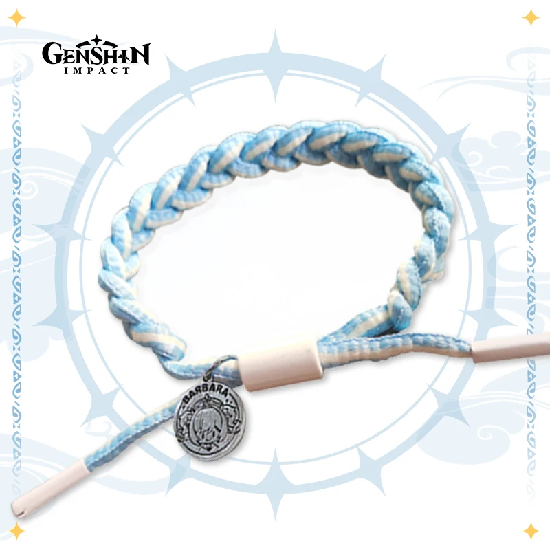 

Anime game Genshin Impact COS ganyu Tighnari Yae Miko xiao keqing zhongli venti Reflective braid adjustable hand rope gift