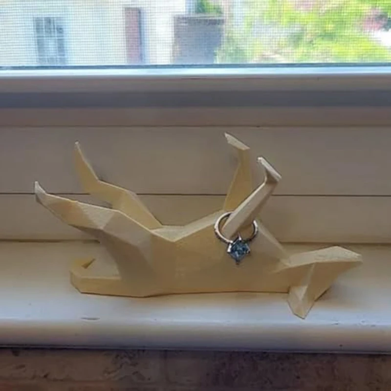 Держатель для кольца в виде собаки роскошный очаровательный держатель форме