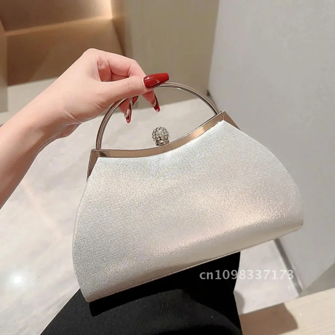 Плиссированная вечерняя сумочка женский дневной блестящий клатч с верхней