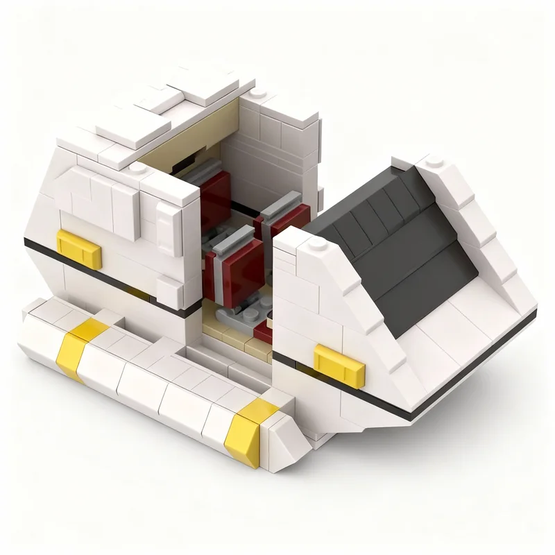 Фото Набор строительных блоков MOC Star Trek TNG Transport Shuttlepod, 795 деталей, модель космического шаттла, конструктор, рождественский подарок, идея для творчества на день рождения ребенка №3